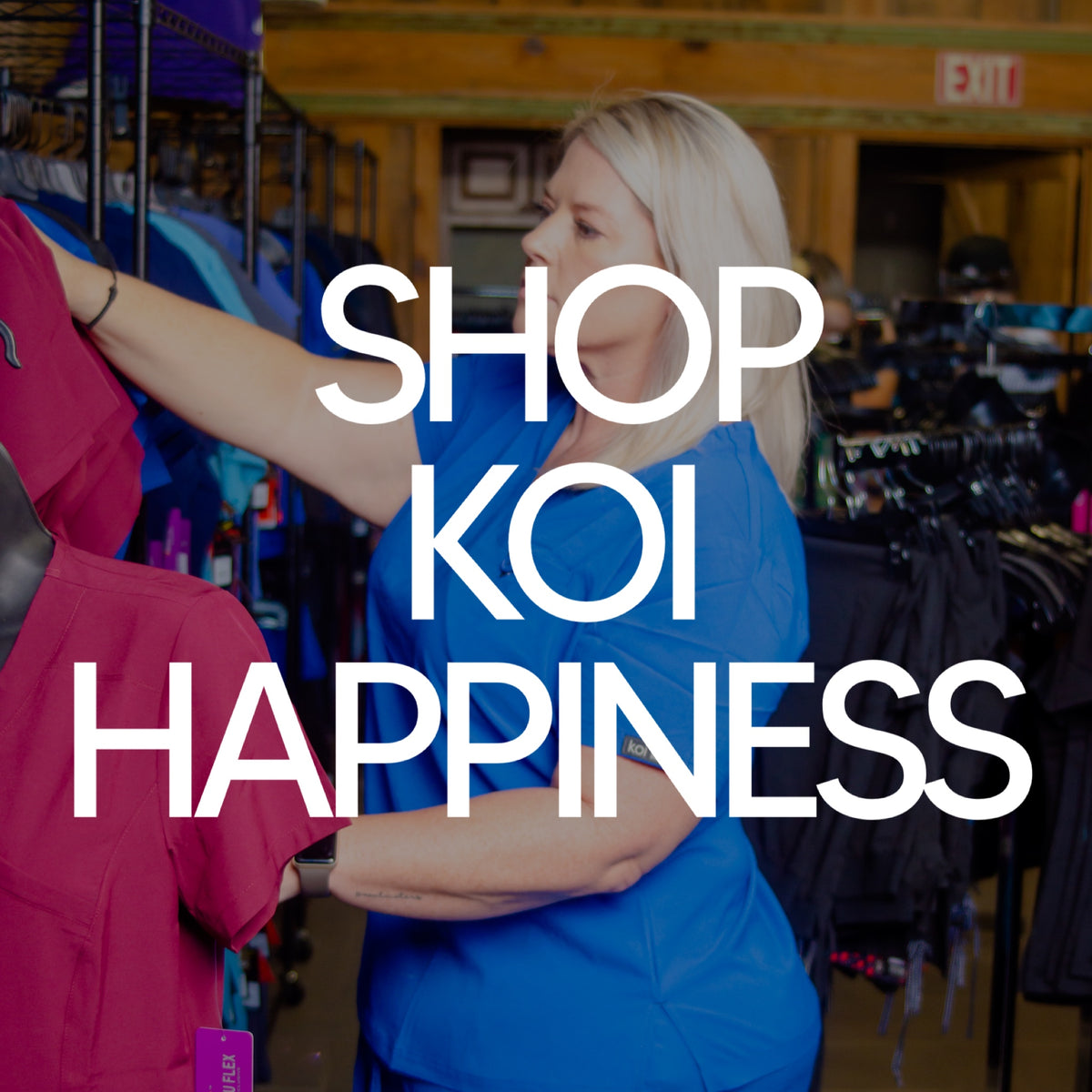 Koi Happiness iSOM SCRUBS