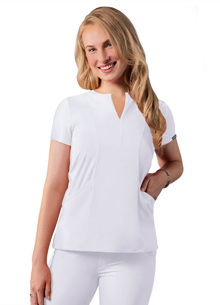 Adar Women’s Notched V Neck Top (Addition)