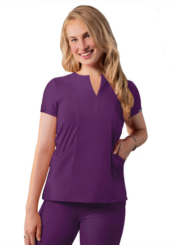 Adar Women’s Notched V Neck Top (Addition)