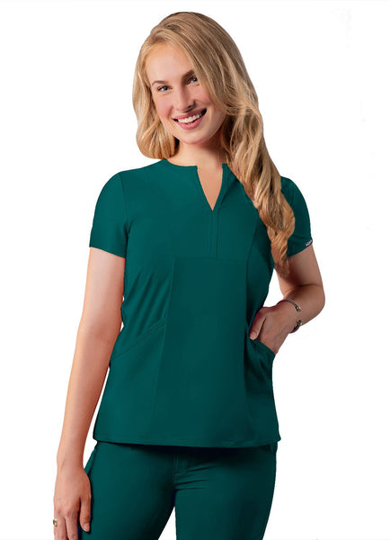 Adar Women’s Notched V Neck Top (Addition)