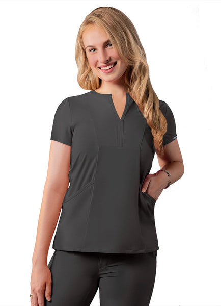 Adar Women’s Notched V Neck Top (Addition)