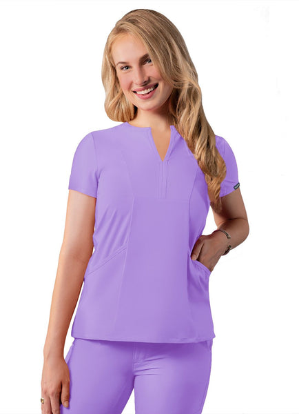 Adar Women’s Notched V Neck Top (Addition)
