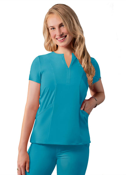 Adar Women’s Notched V Neck Top (Addition)