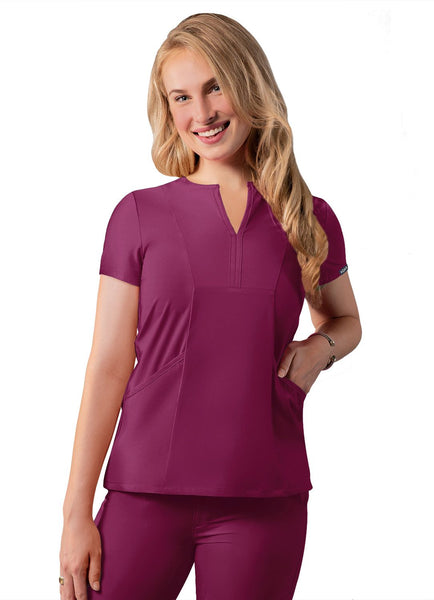 Adar Women’s Notched V Neck Top (Addition)