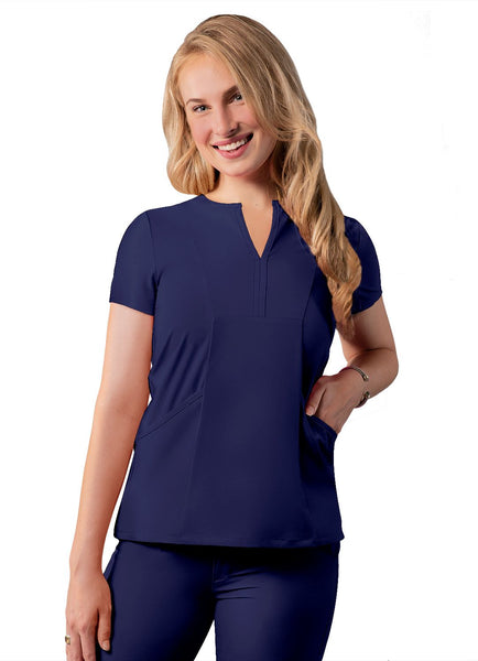 Adar Women’s Notched V Neck Top (Addition)