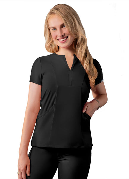 Adar Women’s Notched V Neck Top (Addition)