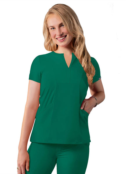 Adar Women’s Notched V Neck Top (Addition)