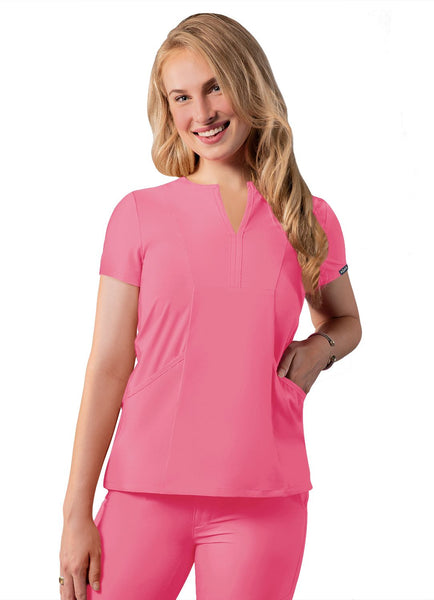 Adar Women’s Notched V Neck Top (Addition)