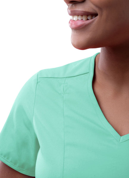Women's Modern V-Neck Scrub Top ( Regular )