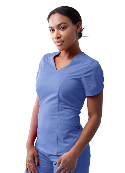 Women's Modern V-Neck Scrub Top ( Regular )