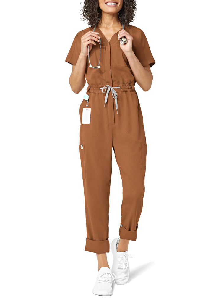 Zip Front Scrub Jumpsuit – iSOM SCRUBS